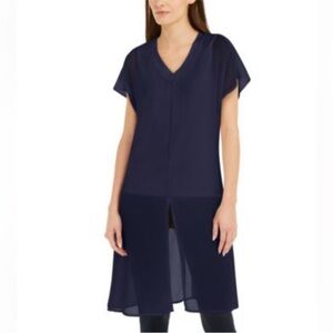 NWT Alfani Women’s Chiffon Overlay Maxi Top M